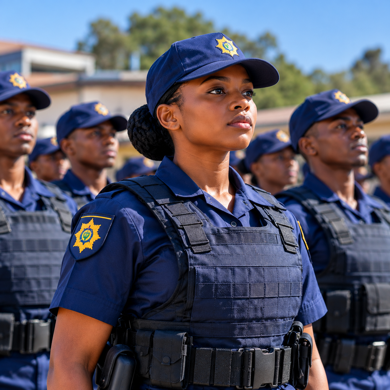 JOBS police recruits in formation